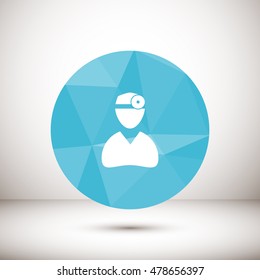 doctor, ophthalmologist, vector ,icon