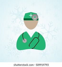doctor, ophthalmologist, vector ,icon