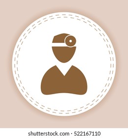 doctor, ophthalmologist, vector ,icon