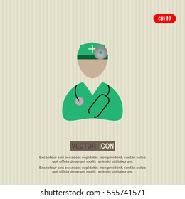doctor, ophthalmologist, vector ,icon