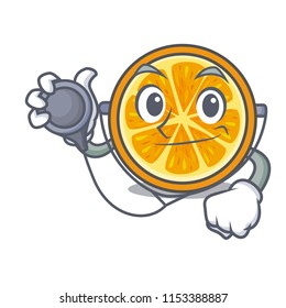 Doctor orange character cartoon style