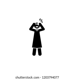 doctor, panic icon. Element of cyber monday icon for mobile concept and web apps. Glyph style doctor, panic icon can be used for web and mobile