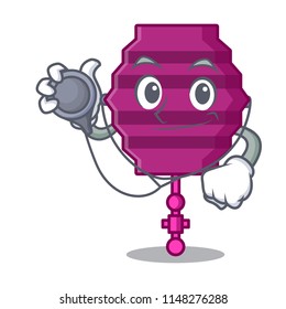 Doctor paper lantern character cartoon