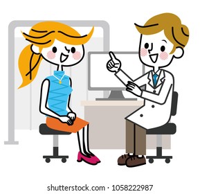 Doctor and patient.