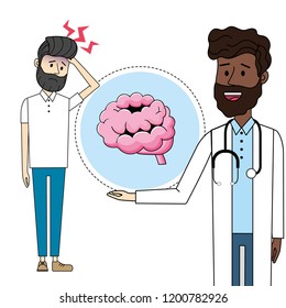 Doctor with patient