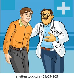 Doctor with a patient