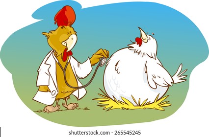 doctor and patient cock chicken