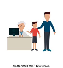 Doctor and patients