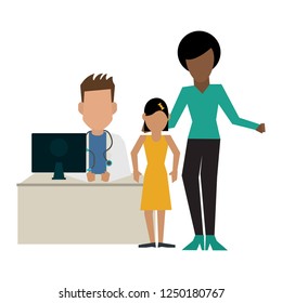 Doctor and patients