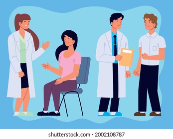 doctor and patients in consult