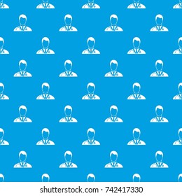 Doctor pattern repeat seamless in blue color for any design. Vector geometric illustration
