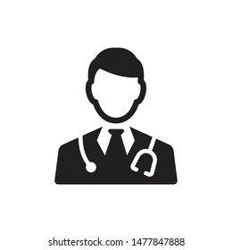 Doctor, physician icon. vector graphics
