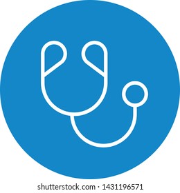 Doctor Physician Stethoscope Outline Icon