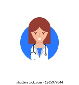 Doctor, physician vector icon