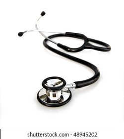 doctor or physicians stethoscope on white background