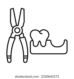 Doctor plier Outline Vector Icon that can easily edit or modify

