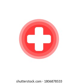Doctor plus Illustration, Vektorlogo für Gesundheitswesen und Symbole für medizinische Apotheke.