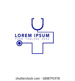 Doctor plus illustration vector logo design for medical and health care pure pharmacy plus symbols.