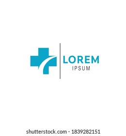 Doctor plus illustration vector logo design for medical and health care.
