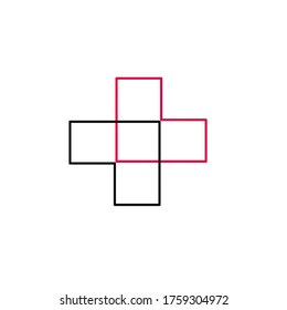 Arzt plus Vektorgrafik Logo Design Medizinische und Gesundheitssymbole Pflegesymbol Symbol Apotheke und klinisches Logo