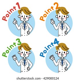 Doctor point icon.