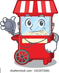 Doctor popcorn machine character