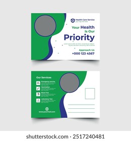 Doctor Post Card Design Template