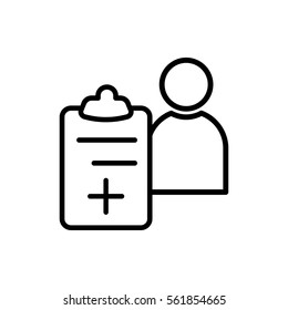 doctor prescription icon illustration isolated vector sign symbol