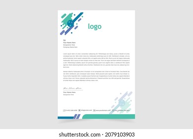 Doctor Prescriptions Pad Design. Modern Letterhead Design in Vector Template. Professional Pharmacy Letterhead Design.