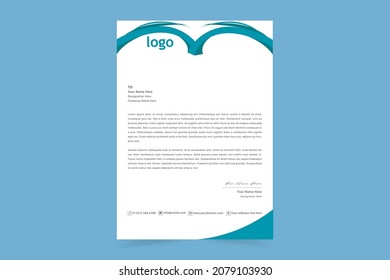 Doctor Prescriptions Pad Design. Modern Letterhead Design in Vector Template. Professional Pharmacy Letterhead Design.