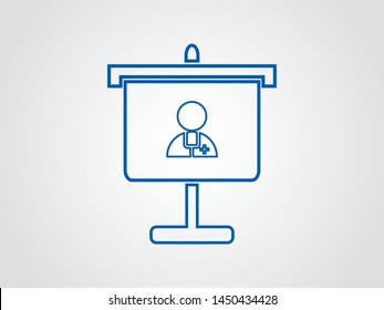 Doctor Presentations Graduation University Jobs Workshop Income Training Icon Outline