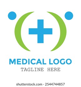 Sinal médico colorido especial profissional do médico com design de logotipo farmacêutico