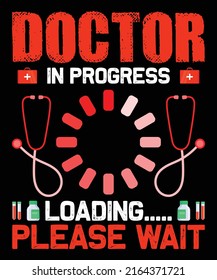 Doctor Progress Loading Please Wait T Stock Vector (Royalty Free ...