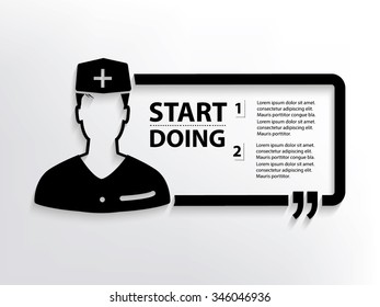 Doctor Quotation Mark Speech Bubble,design