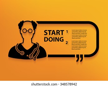 Doctor Quotation Mark Speech Bubble,design