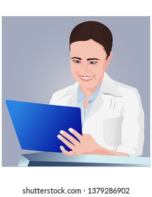 Doctor reading icon