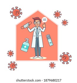 Doctor recommends how to use gloves, masks, and hand sanitizer to prevent infection.