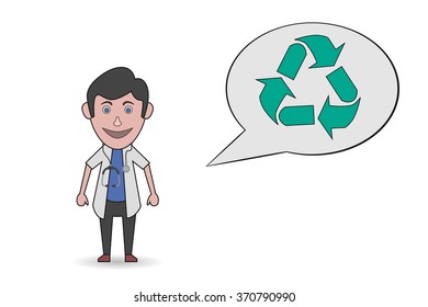 doctor recycling icon