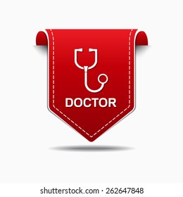Doctor Red Vector Icon Design