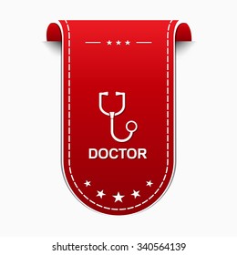 Doctor Red Vector Icon Design