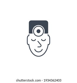 Doctor related vector glyph icon. Isolated on white background. Vector illustration.