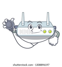 Doctor router in the a character shape