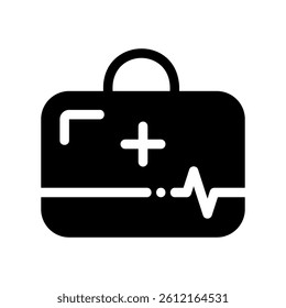 Doctor s Bag Graphic Representation for Healthcare or Emergency Use