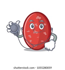 Doctor salami character cartoon style