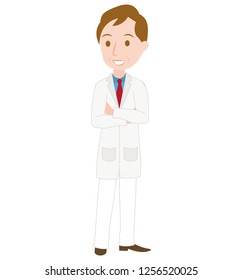 Doctor Scientist Senior Expert Experienced Professional Stock Vector ...