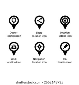 Arzt, Freigeben, Standorteinstellung, Arbeit, Navigation, Stift, Standortsymbol