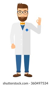 Doctor showing sign ok.