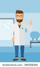 Doctor showing sign ok.