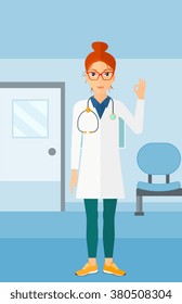 Doctor showing sign ok.
