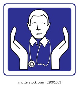 Doctor sign vector